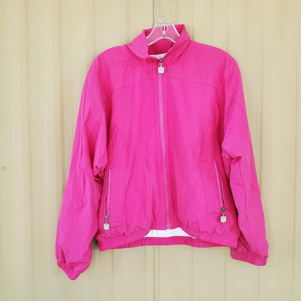 Kaelin Pink Windbreaker Jacket Size Medium Petite